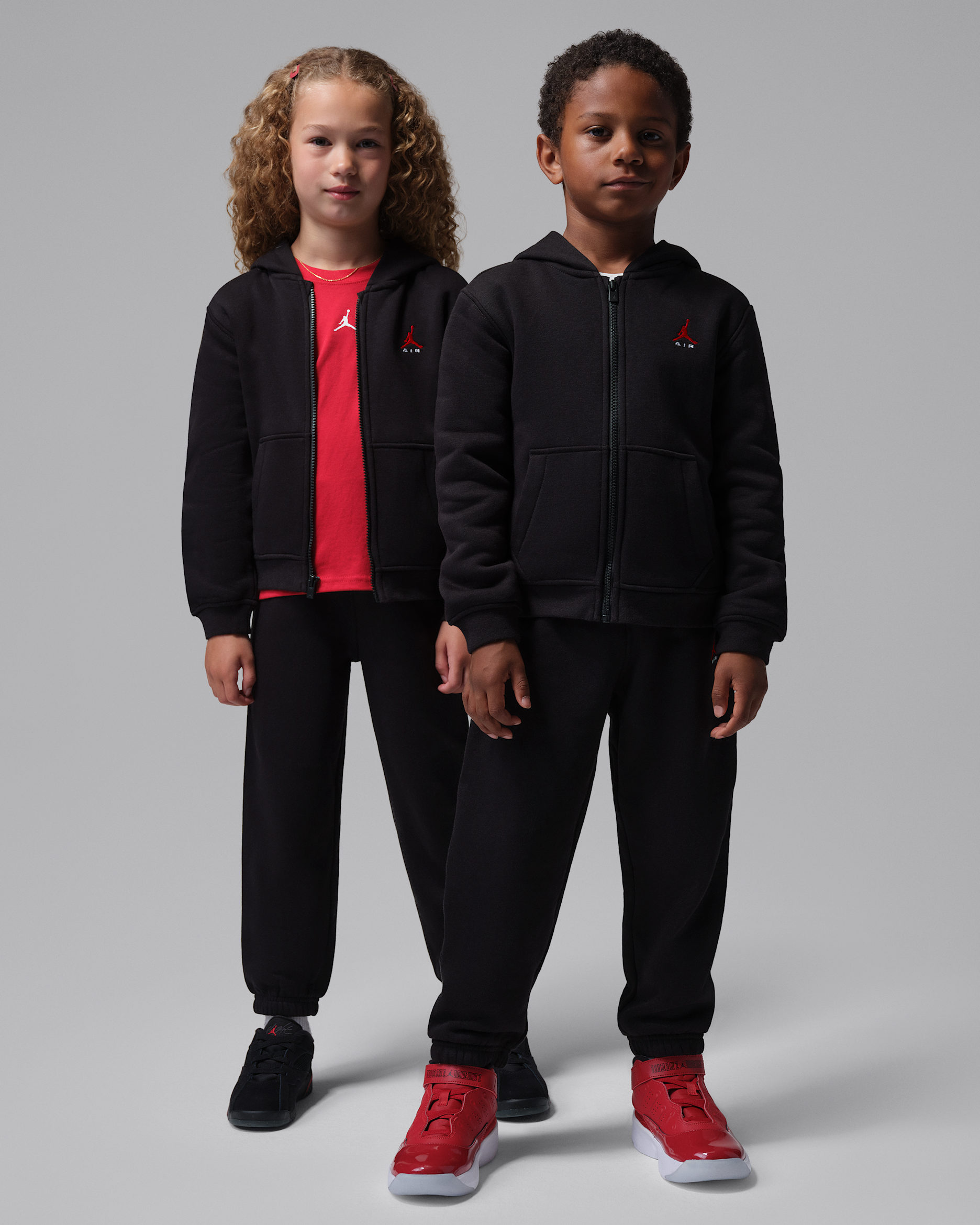 Jordan Brooklyn Fleece Little Kids' 2-Piece Full-Zip Hoodie Set